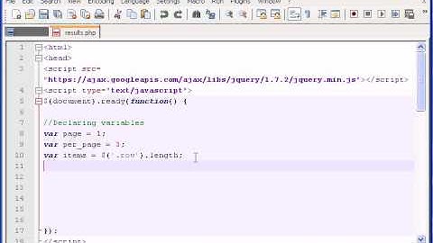 MySQL Pagination with PHP & jQuery (Part 3 of 7)