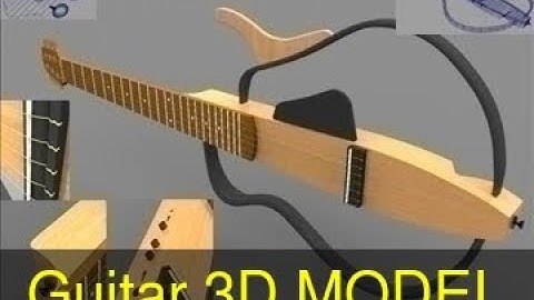 3D Model of Guitar Review