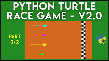 Python - Turtle Race Game V2.0 (Part 2/2)
