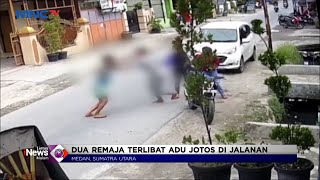 Aksi Dua Remaja di Sumut Adu Jotos di Jalan Raya Terekam CCTV #LintasiNewsMalam 13/05