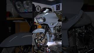 Check Out Our Color-Matched Fairing Spoiler Kit Installed On This Gunship Gray Road Glide.