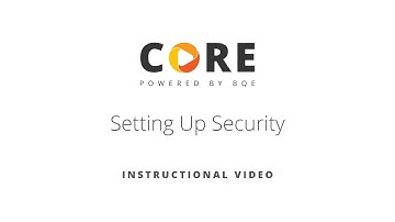 Setting Up Security in BQE CORE