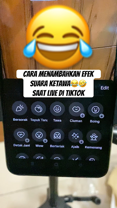pemula harus tau ini❗️cara menambah efek suara ketawa saat live tiktok #shortvideo #livetiktok