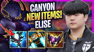 CANYON TRIES ELISE WITH NEW ITEMS! - GEN Canyon Plays Elise JUNGLE vs Lee Sin! | Season 2024