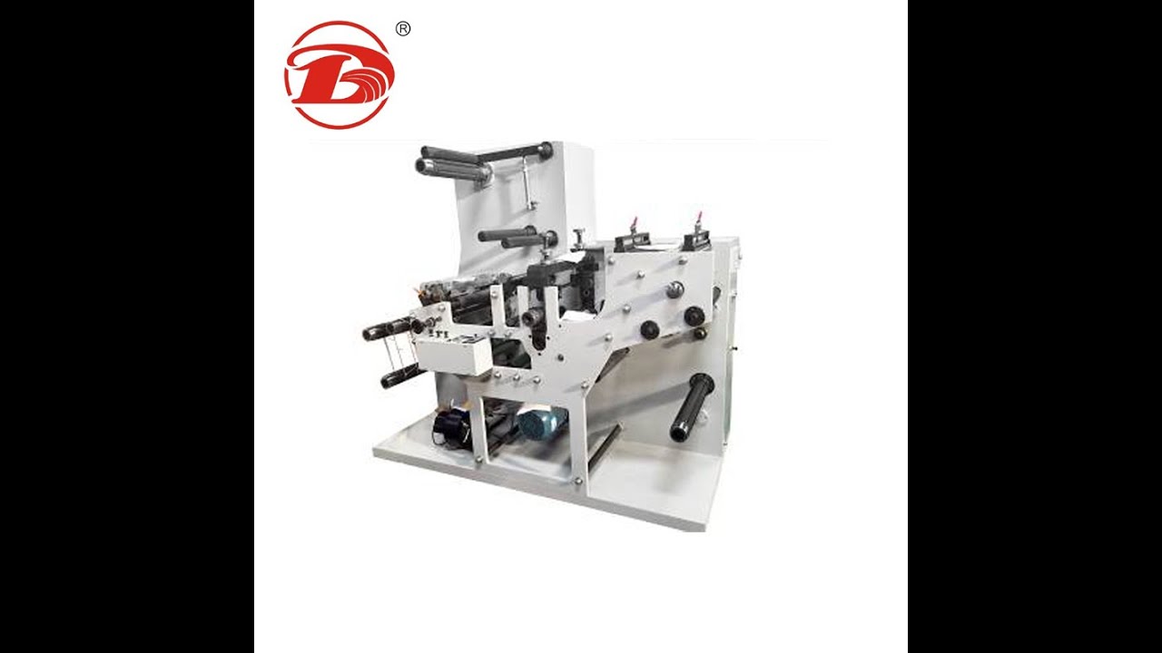 High speed blank label rotary die cutting machine - YouTube