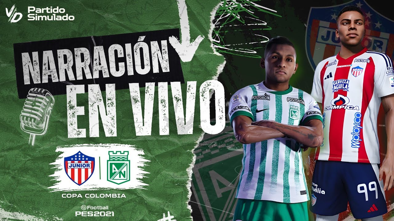 🔴 JUNIOR VS ATLETICO NACIONAL EN VIVO / CUADRANGULARES LIGA BETPLAY ...