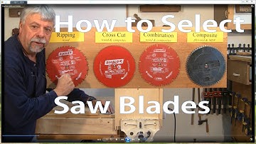 How to Select Table Saw Blades:  Woodworking for Beginners #2 -  Woodworkweb