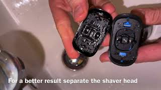 How to clean your Braun Series 5 wet und dry Electric Shaver under running water (wet cleaning) DIY