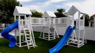 The Space Saver - Backyard Swing Set - Ruffhouse Vinyl Play Systems
