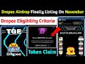 🔥DROPEE AIRDROP FINALLY LISTING ON NOVEMBER | DROPEE ACRADE GAME NEW UPDATE | DROPEE NEW UPDATES 