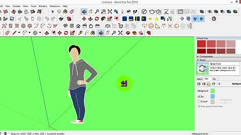 Change Background Colour - Sketchup Tutorial