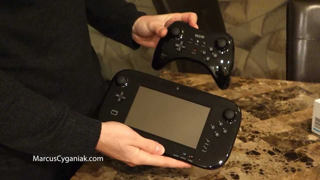 Nintendo Wii U Gamepad Vs Wii U Pro Controller Unboxing The Marcus Cyganiak Vlog 9 Youtube