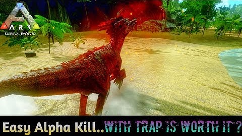 Easy Alpha Raptor kill with trap is worth of it?? Ark Mobile ZN Gaming