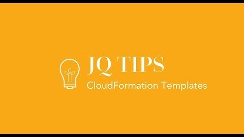 CloudFormation Template and jq Tips Summarize Resources