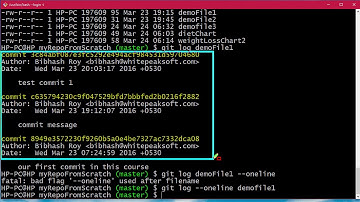 029 How to check commit history in  Git Repository Lab
