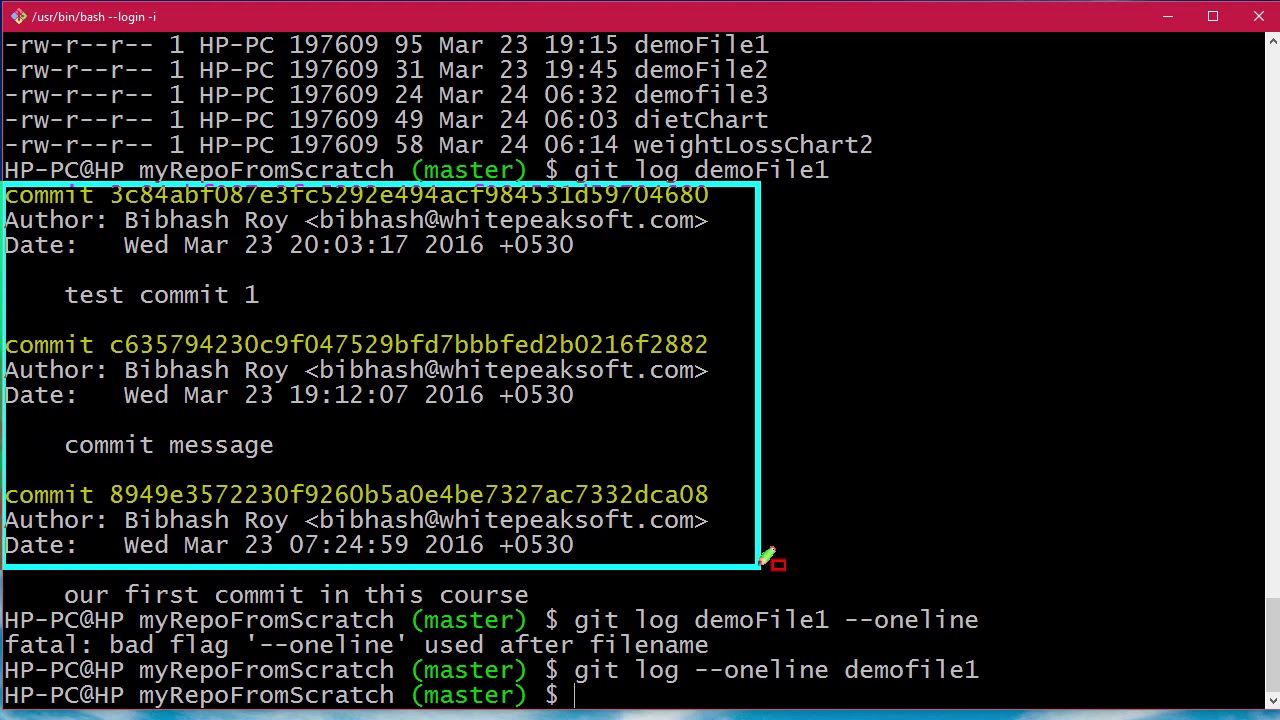 029 How to check commit history in Git Repository Lab - YouTube