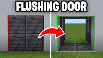 How To Make a 2x2 Flush Piston Door In Minecraft Bedrock 1.21! - Tutorial