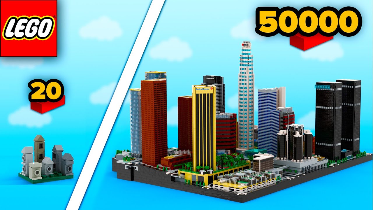 LEGO CITIES From 20 to 50,000 Parts | Comparison