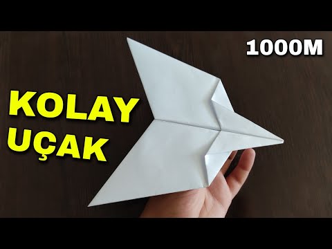 Kağıttan Çok Güzel Uçak Yapımı (Kolay)