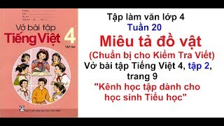 Tập làm văn lớp 4 - Tuần 20 - Vở bài tập tiếng việt 4 trang 9