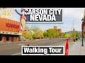 4K City Walks - Carson City, NV - State Capital of Nevada - Virtual Treadmill Scenery Walk