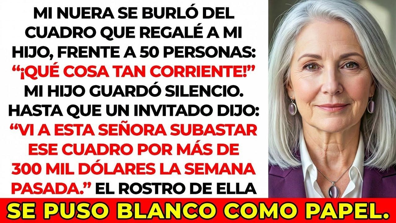 Mi nuera se burló del regalo que di a mi hijo, diciendo que era “barato”. Quince minutos después…