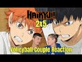 Volleyball couple reaction to haikyu s2e5 greed