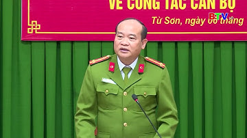 CÔNG BỐ CÁC QUYẾT ĐỊNH CỦA GIÁM ĐỐC CÔNG AN TỈNH VỀ CÔNG TÁC CÁN BỘ