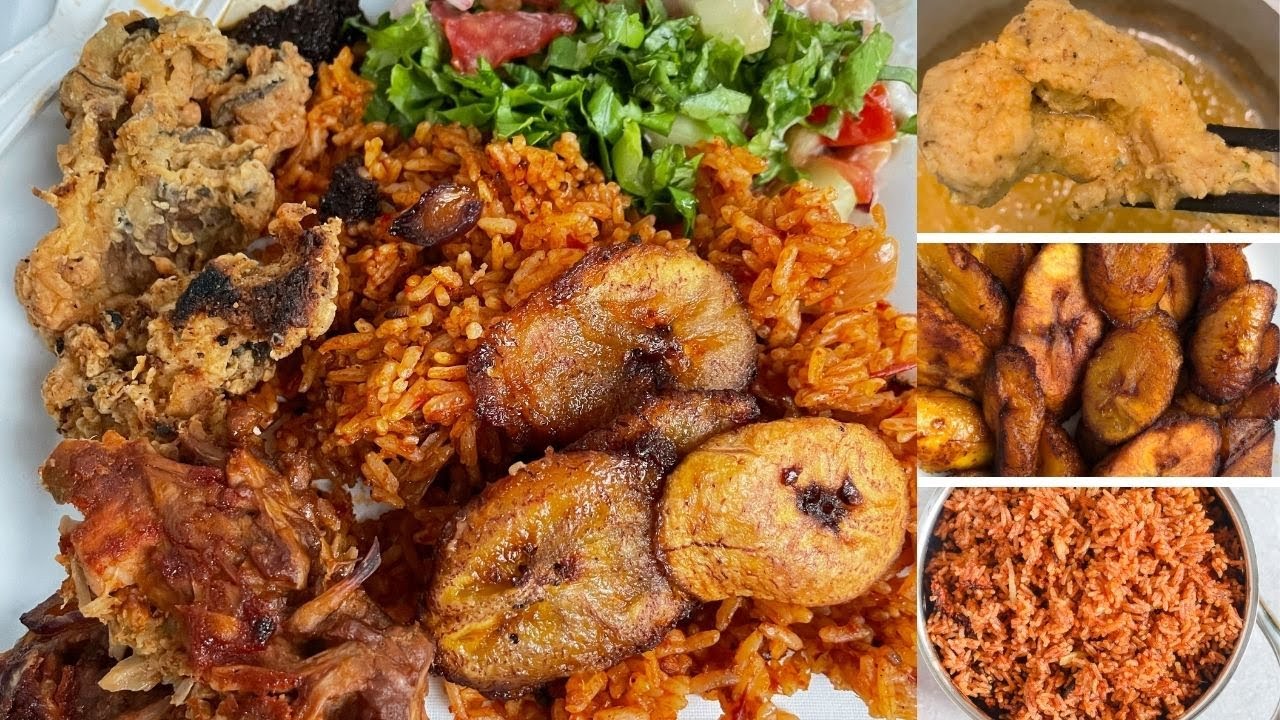 COOKING A FULLY VEGAN GHANAIAN DINNER (JOLLOF RICE, FRIED OYSTER