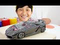 예준이의 슈퍼카 게임 플레이 자동차 장난감 조립놀이 Super Car Toy Assembly with Game Play