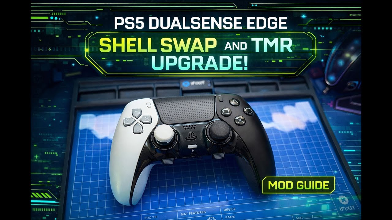 Dual Sense Trim Shell PS5 Dual Sense Edge - TMR and Shell Swap (Portrait) - YouTube