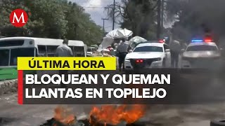 Talamontes bloquean la México-Cuernavaca por retención de familiares, reportan disparos en la zona