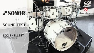 Sonor SQ2 Drums in Papyrus White