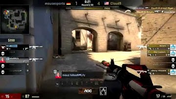 CS:GO | Tabsen EPIC Fail Mouz Vs Cloud9 [ Caseking King of Kings ]