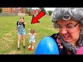 Greedy Granny Plays Hide And Seek With Ruby Rube & Bonnie Kids Pretend Play