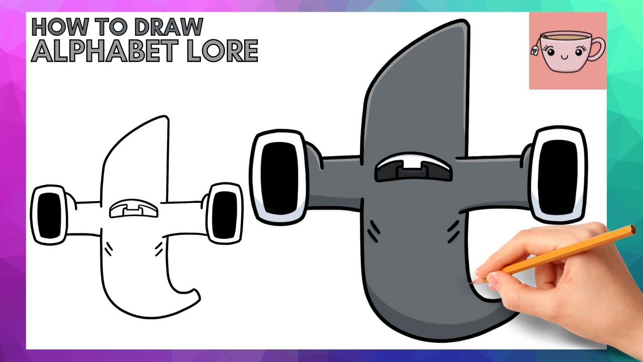 How To Draw Alphabet Lore - Lowercase Letter Y