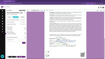 12. Project Settings: Completed Document Access and Document Description (DOCONCHAIN Tutorial Video)