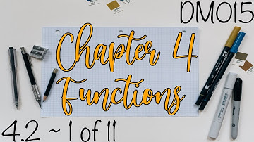 Chapter 4 Functions | 4.2 Types of functions 1/11