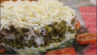 Новенький вкуснющий салат на Новогодний стол. Простой, но очень вкусный салат