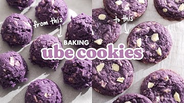 Ube Cookies 💜 bake at home with me