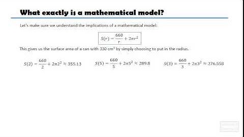 Optimization and maths models