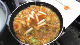 韓国家庭料理！トッポギの作り方！