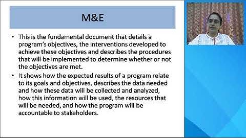 Planning monitoring and evaluation