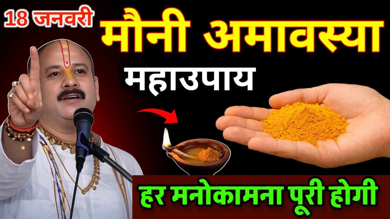 मौनी अमावस्या के दिन हल्दी का यह एक महाउपाय जरूर करें। धन की होगी बारिश || Pradeep ji Mishra 