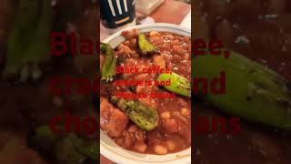 Black coffee, crackers, chorizo beans dinner:@WaifuViolet ,#mexicanfood #chorizo ,#cookingathome