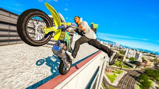 CRAZIEST REAL LIFE BIKE STUNTS! (GTA 5 Stunts & Fails)