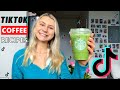 TRYING VIRAL TikTok COFFEE RECIPES + STARBUCKS DRINKS