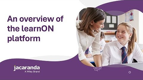 An Overview of the learnON platform (Teacher)