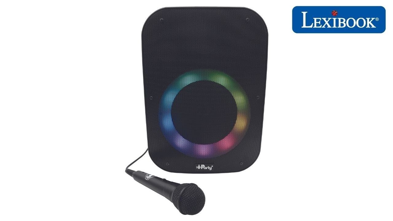 Enceinte Bluetooth portable iParty® Trendy avec micro et effets lumineux  exceptionnels