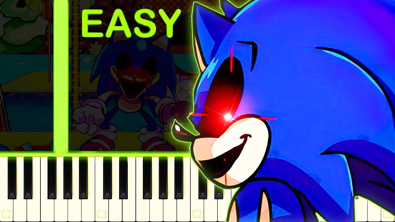 Chaos by Jacaris [Friday Night Funkin'! Vs Sonic.EXE](Piano Tutorial) 